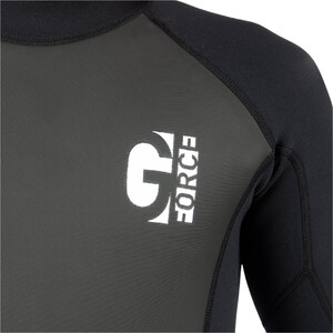 2024 Gul Mens G-Force 3mm Back Zip Flatlock Wetsuit GF1305-B7 - Black